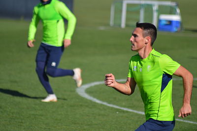 San Emeterio, en un entrenamiento (GRJ) 