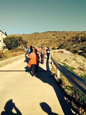 Participantes en la marcha `Solidaridad entre Montañas` (MDAD. ALPUJARRA) 