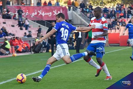 Adrián Ramos realizó un gran partido ante el Real Oviedo (BALDOMERO)
