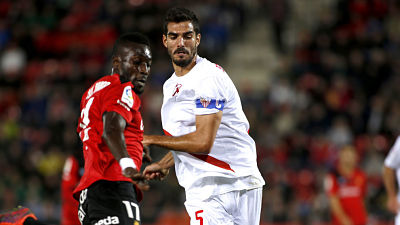 Bernardo durante su etapa en el Sevilla Atlético 