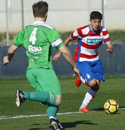 Aranda durante un partido con el juvenil (PV/GCF) 