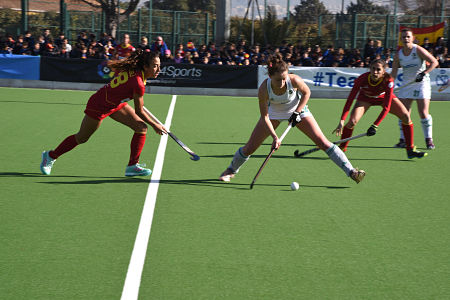 La selección española ha vuelto a vencer a Irlanda en la Ciudad Deportiva de Armilla (R. MARTÍNEZ/DIPGRA)