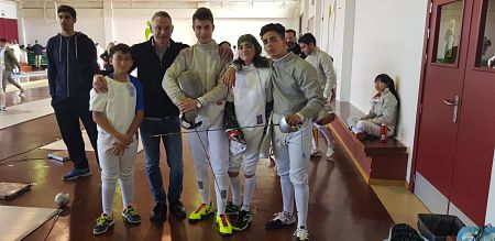 Tiradores del Club Esgrima Alhambra que han participado en la Copa Andalucia (CLUB ESGRIMA ALHAMBRA)
