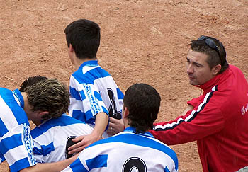 Alberto Ríos en su etapa como entrenador del Granada B (GRJ)