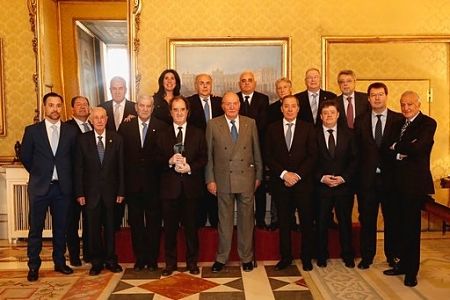 El Rey Juan carlos con miembros de la AEPD (AEPD)