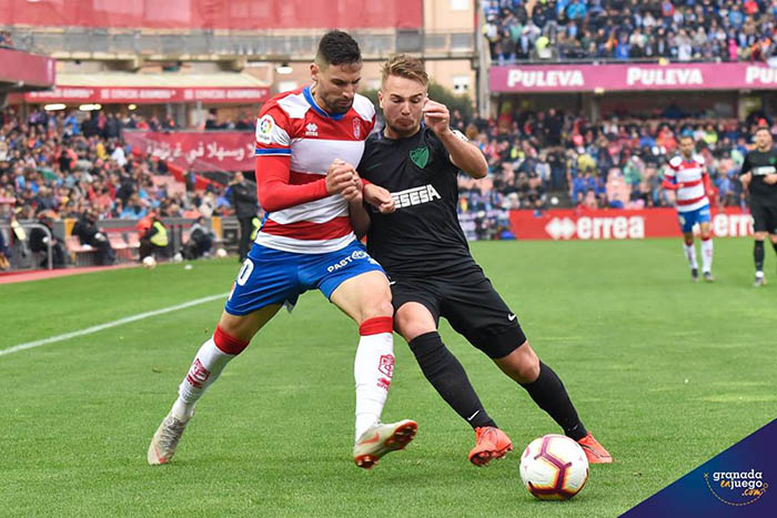 Antonio Puertas fue uno de los protagonistas del derbi andaluz (JOSÉ M. BALDOMERO)