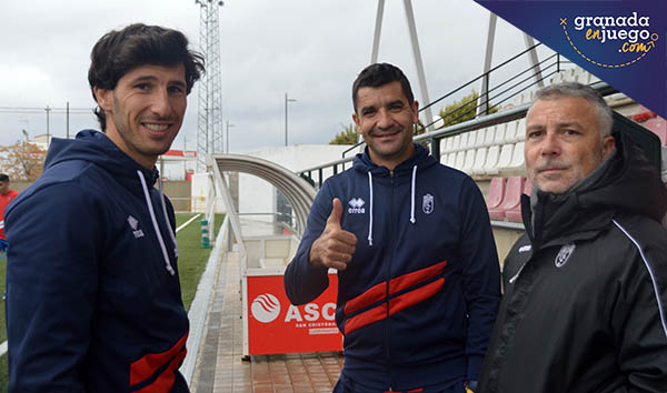 Rubén Torrecilla, en el centro, junto a Diego Mainz y Óscar Felipe (LÁZARO)