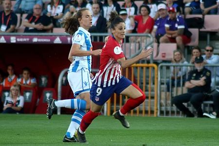 La granadina Esther González hizo el gol del Atlético de Madrid (JOSÉ VELASCO)