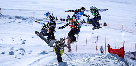 Prueba de SBX en las finales de la Copa del Mundo Sierra Nevada 2013 (CETURSA)