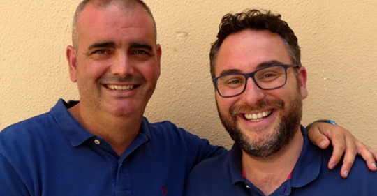 Jesús Párraga junto a Manolo Écija, director deportivo del Loja CD (PACO CASTILLO)