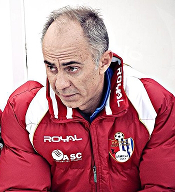 Matías Ramírez en su etapa como entrenador del Arenas de Armilla