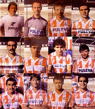 Plantilla rojiblanca de la temporada 1988/89 (GRJ)