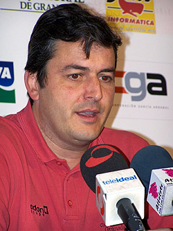 Sergio Valdeolmillos, en una rueda de prensa (GRJ)