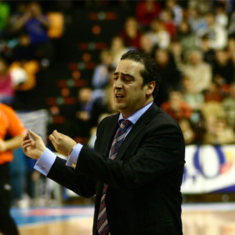 Txus Vidorreta, técnico del Bizkaia Bilbao Basket