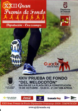Cartel de la XXIV Prueba de Fondo del Melocotón 
