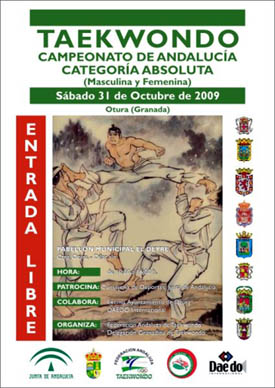 Cartel del Campeonato Andaluz de Taekwondo
