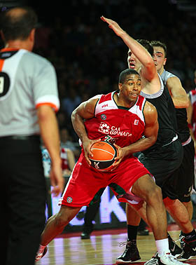 Hendrix en el encuentro ante Bilbao (ACBMEDIA)