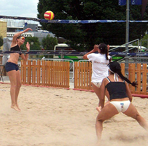 El voley playa fue una de las actividades más demandadas