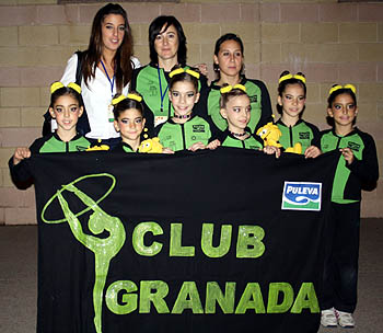Componentes del Club Granada G.R. en el Campeonato Nacional