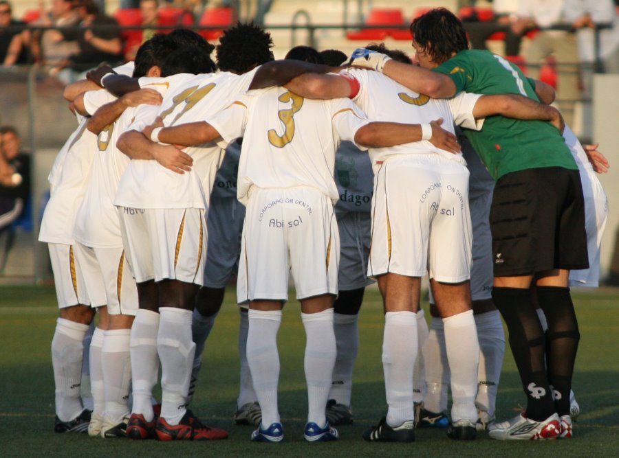 Jugadores del CD Ronda en un partido