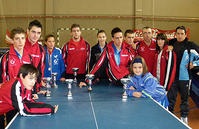 Premiados del CajaGranada en el torneo celebrado este puente en La Zubia 