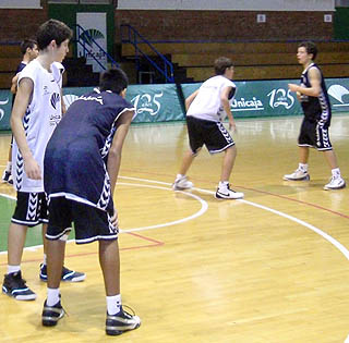 Algunos de los integrantes del combinado infantil masculino 