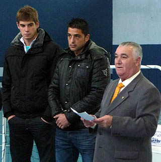 Raúl Fernández y Tariq durante el acto de clausura (GRJ)