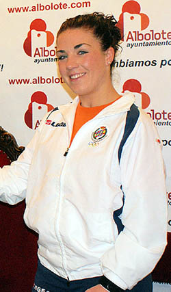 Carolina Ortega, luchadora alboloteña