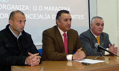 Thierry, Francisco Lorente y Juan Ramírez en un momento de la presentación
