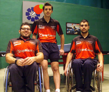 Equipo en el Campeonato de España para discapacitados físicos