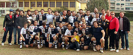 Equipo de rugby del CD Universidad de Granada que ha conseguido el campeonato