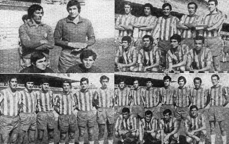 Imagenes de la plantilla del Granada CF en la temporada 1972/73 (GRJ)