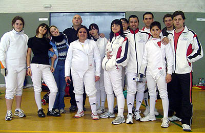 Equipo del Club de esgrima Maracena-Granada en la Copa de Huelva (GRJ)