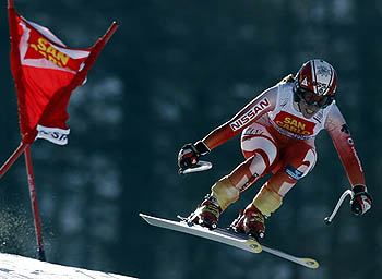 Carolina Ruiz en la estación de Sestriere durante la temporada