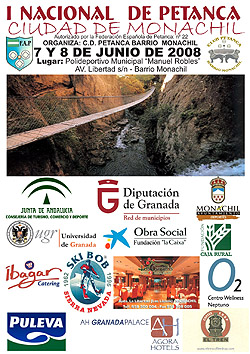 Cartel del Torneo de Petanca de Monachil