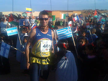 Juan Carlos Garcia de los Reyes en el Maratón del Sáhara (GRJ)