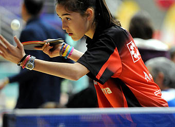 Ángela García, jugadora alevín del CajaGranada (GRJ)