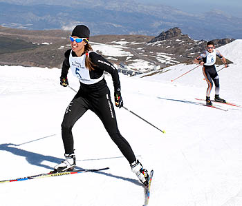 Victoria Padial durante la prueba celebrada en Sierra Nevada (GRJ)