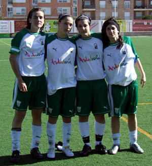 Amy, Cristina, Vane y Rociito con la Seleccion Andaluza 