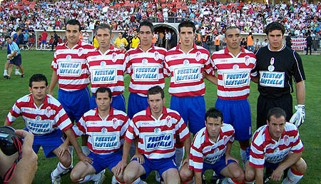 Once del Granada CF que logro el ascenso a Segunda División B ante el Guadalajara 