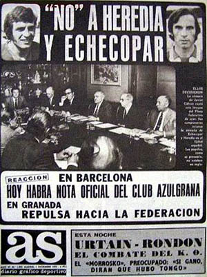 Portada del diario As de 1 de diciembre de 1972 (GRJ)