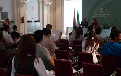 Un momento de la presentación del taller taller Ayudas Ergogénicas en el Deporte