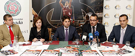 Un momento de la presentación de la primera edición de la Copa Puleva (CBGRANADA)