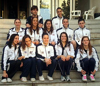 Integrantes del equipo de natación del CD Universidad de Granada 
