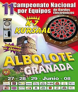 Cartel del Campeonato Nacional de Dardos