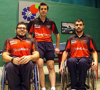 Tomás Pinas, Jose Manuel Ruiz y Francisco Javier Lopez