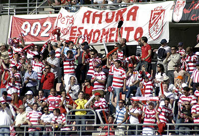 Los seguidores rojiblancos estarán animando a su equipo en Alcorcón (GRJ)