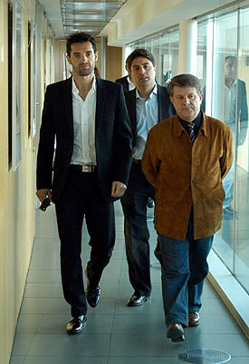 Paquillo junto a Martínez Caler e Iván López