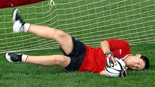 Uno de los participantes en el III Campus de Fútbol `Ciudad de Granada`