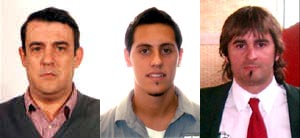 José Fernández, Víctor Gámez y Jesús Peinado (GRJ)
